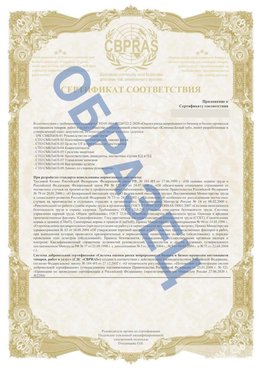Образец Приложение к СТО 01.064.00220722.2-2020 Брянск Сертификат СТО 01.064.00220722.2-2020 